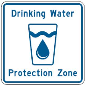 Drinking Water Protection Zone road sign