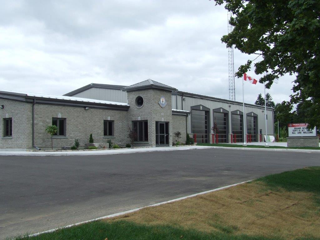 Front view of the Listowel Fire Hall